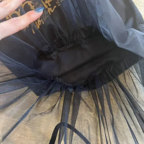 Black Tule Poetry Sweater Dress